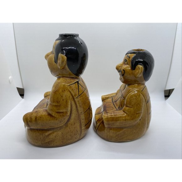 2 VINTAGE MEXICAN TEQUILA CERAMIC DECANTER MEN - Picture 4 of 12